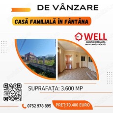 De vânzare casă familială în Fântâna