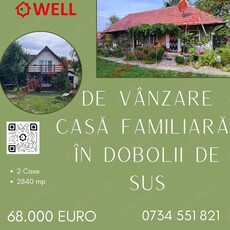 De vânzare casă familiară în Dobolii de Sus!