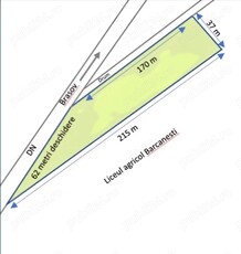 Teren de vanzare DN1 langa Liceul Agricol Barcanestiti