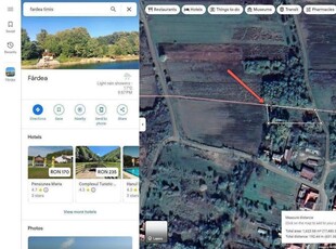 Teren de vanzare intravilan Com Fardea Jud Timis - Langa lacul Surduc