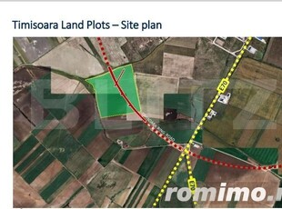 Teren extravilan de 8 ha în C. Șagului la viitoarea centură