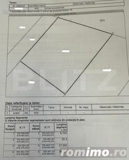 Teren intravilan, 933mp cu 30ml deschidere, Moara Bulai