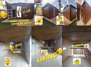 Tiny House Mini Casa Mobila Pe Roti Rulota Hambar Din Lemn Birou Afacere Din Poveste