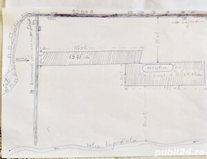 Vand 4316 mp teren intravilan construibil cu helesteu in sat Fundatura