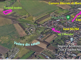 Vand teren extravilan 2,32 ha, sat NAZNA, comuna Sancraiu de Mures, judet Mures