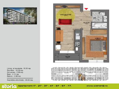 Apartament 2 camere Militari Residence Weiner Palada acceptam credite