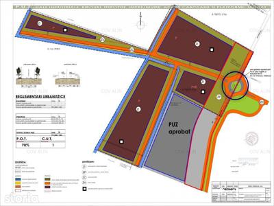 Teren 15.000 mp, DN13 vis-a-vis Mielle, Hălchiu spre Feldioara, PUZ.