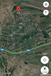 2500 mp teren in zona de cabane Daia Noua