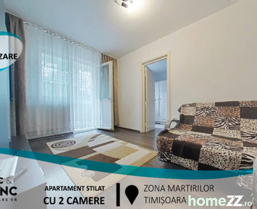 Apartament stilat cu 2 camere