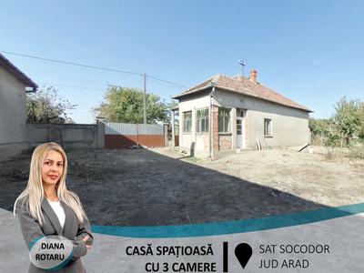 Casă spațioasă cu 3 camere,în Socodor(ID: 28158)