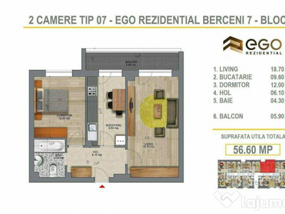 Discount 2 Cam 200m Metrou Berceni EGO Rezidential (Tip 07)