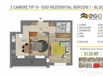 Discount 2 Cam 200m Metrou Berceni EGO Rezidential (Tip 10)