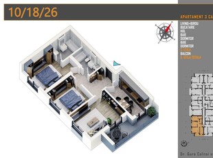 3 camere decomandat - statie STB la 7 minute Pallady