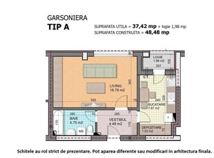 (AP.1/P/BL3) FINALIZAT Garsoniera Titan - Metrou 1 Decembrie 1918 - Estimobiliar