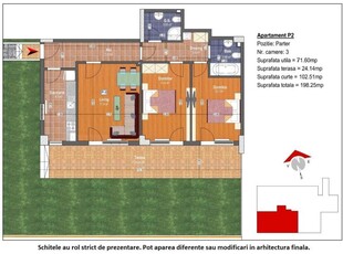 (AP.2/P/BL2) FINALIZAT 3 camere cu gradina Titan - Th. Pallady - Estimobiliar