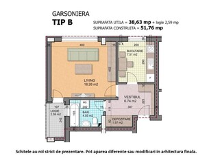 (AP.2/P/BL3) FINALIZAT Garsoniera Titan - Metrou 1 Decembrie 1918 - Estimobiliar