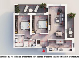 (Ap.25/1/BL1) 3 camere Titan - Pallady - Metrou Nicolae Teclu - Estimobiliar