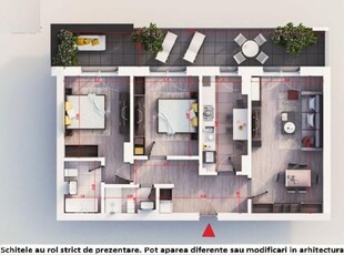 (AP.52/3/BL1) FINALIZAT 3 camere Titan - Pallady - Metrou Nicolae Teclu, - Estimobiliar