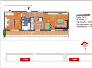 (AP.61/8/BL1) FINALIZAT 2 camere Titan - Pallady - Metrou Teclu - Estimobiliar