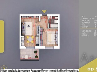 (AP.66/5/A) 2 camere Titan - Pallady - Metrou Nicolae Teclu - Estimobiliar