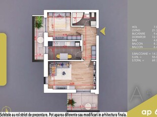 (AP.69/5/A) 2 camere Titan - Pallady - Metrou Nicolae Teclu - Estimobiliar