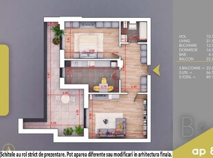 (Ap.82/6/B) 2 camere Titan - Pallady - Metrou Nicolae Teclu - Estimobiliar