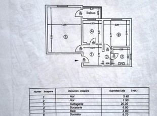 Apartament 2 camere, Galata, 46mp