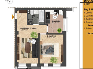 De vanzare apartament, 2 camere, , mp , Bucium, 800m in spate la Lidl BuciumDin 2008 sustinem Comunitatea Agentiilor Imobiliare din Iasi