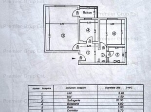 Etaj 2! Apartament 2 camere, Galata, 46mp, CT