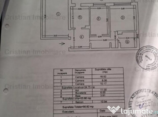 Zona Calarasilor Parter cu balcon 10 m Ultracentral 3 cam c