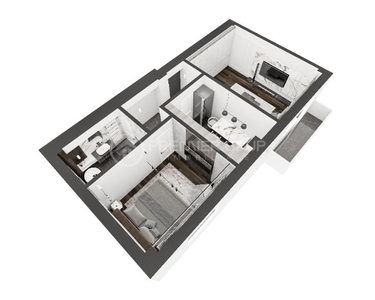 Apartament 2 camere, Galata, 55mp