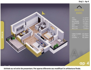 Apartament 2 camere | ArtCity | Bd Petrolistilor | Damaroaia | Baneasa