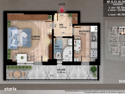 RECO Apartament cu 3 camere, de vanzare in zona Oncea, Oradea