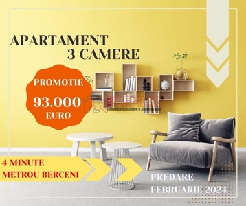 PROMOTIE! Apartament 3 camere - 4 minute Metrou Berceni