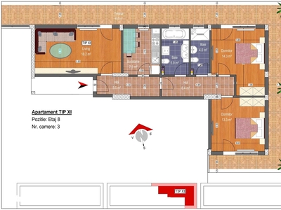 Apartament 2 cam Ultracentral Bd. Tomis | Centrala termica| Km 0