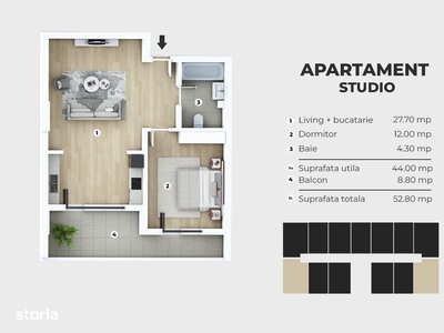 Apartament 2 camere, bloc nou, metrou Berceni