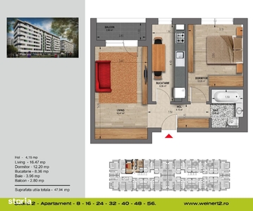 Apartament 2 camere Direct Dezvoltator Militari Weiner12 Complex