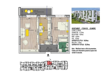 Apartament 2 camere Sctor 4 Comision 0%