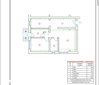 Apartament 3 camere Paulesti-Gageni