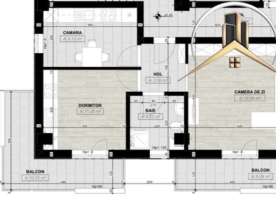 Apartament, 62 m²,
