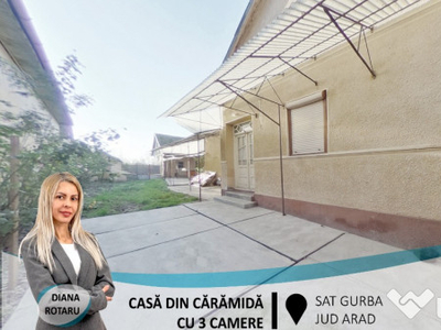 Casă din cărămidă cu 3 camere,în Gurba(ID:28724)