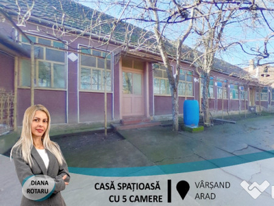 Casă spațioasă cu 5 camere, în Vărșand(ID: 29231)