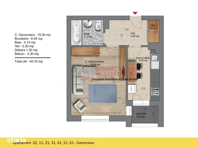 Apartament 3 camere