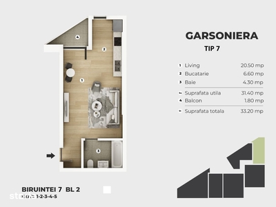 Garsoniera noua - ideal investitie, metrou Berceni