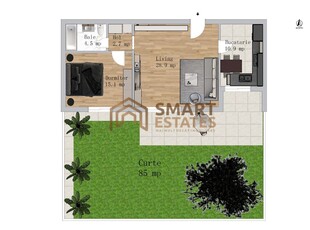 Apartament 2 Camere grădină - Gata de Mutare DEZVOLTATOR comision 0