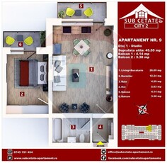 Apartament nou, cu doua camere si parcare!