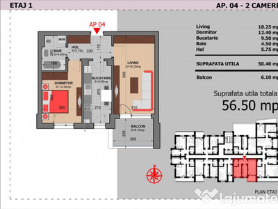 Apartamen 2 camere Decomandat 3 min Stb Postalinului