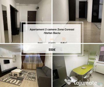 Apartament 2 camere Zona Coressi /Stefan Baciu