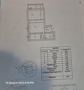 Apartament cu 2 camere, etaj 4/10, zona Tatarasi