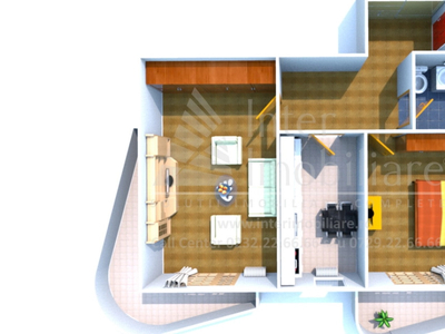 Apartament nou de vanzare, 2 camere, decomandat, 70 mp, Galata, 300m de la Calea Galata, Cod 154155